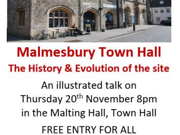 Malmesbury Civic Trust AGM &amp; Talk - Malmesbury Town Hall The History &amp; Evolution of the Site